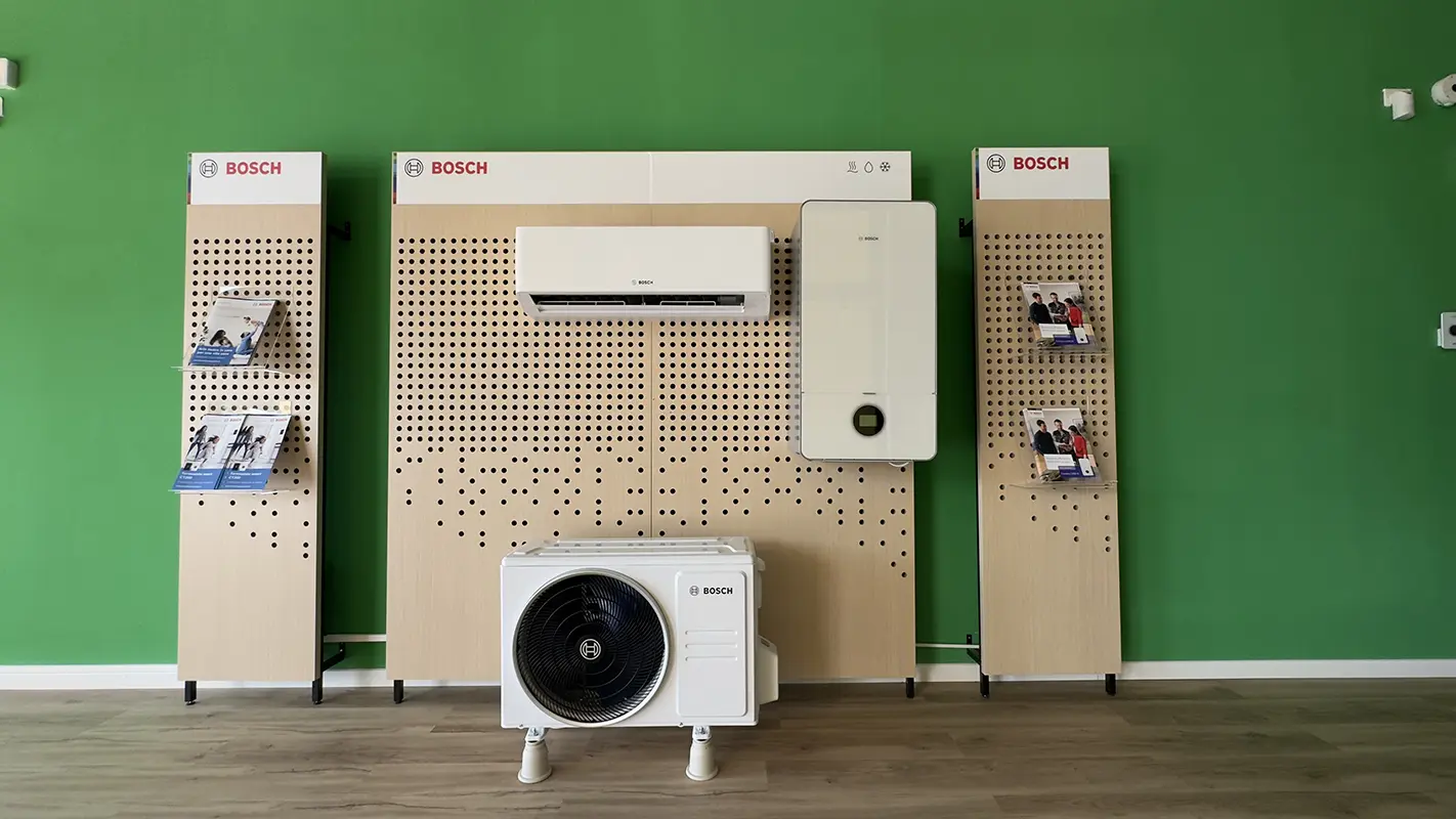 Pompe di calore - Esposizione showroom - Gruppo Clima